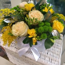 Darčekový box z miešaných kvetov - v tvare Srdca